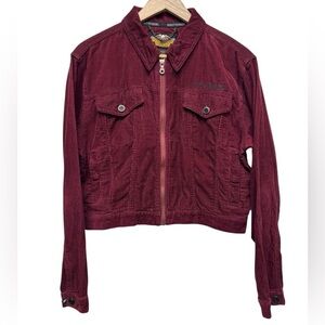 Ladies Harley Davidson corduroy jacket size large